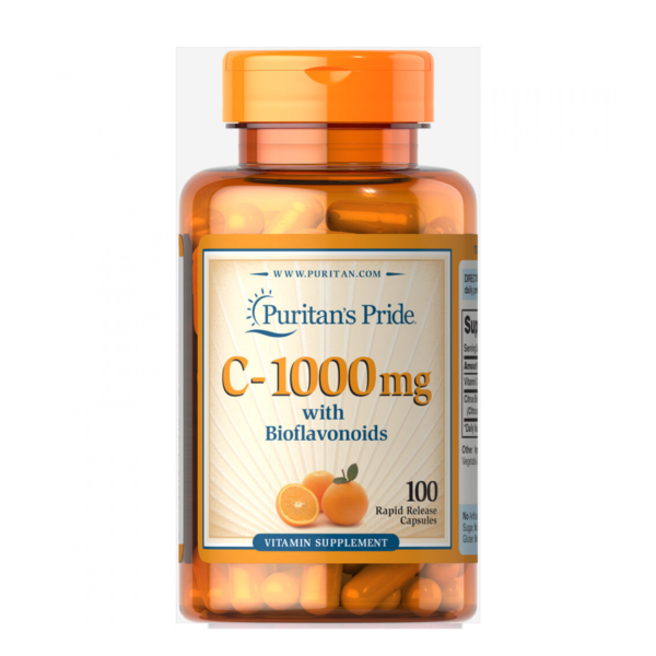 Puritan’s Pride Vitamin C 1000mg with Bioflavonoid 100 Capsules