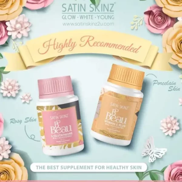 SATIN SKINZ BBEAU L-GLUTATHIONE & VITAMIN C PLUS