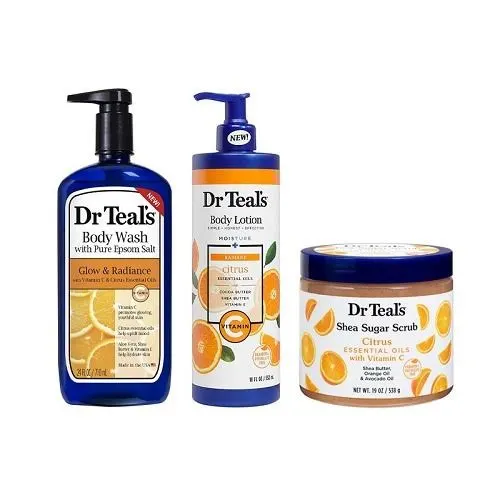 Dr Teals Body Set - Wash Lotion & Scrub